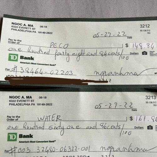 TD BANK DEPOSIT CHECK | 00 - 00